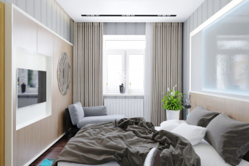 Ниша под карниз в спальне 10.8 м²